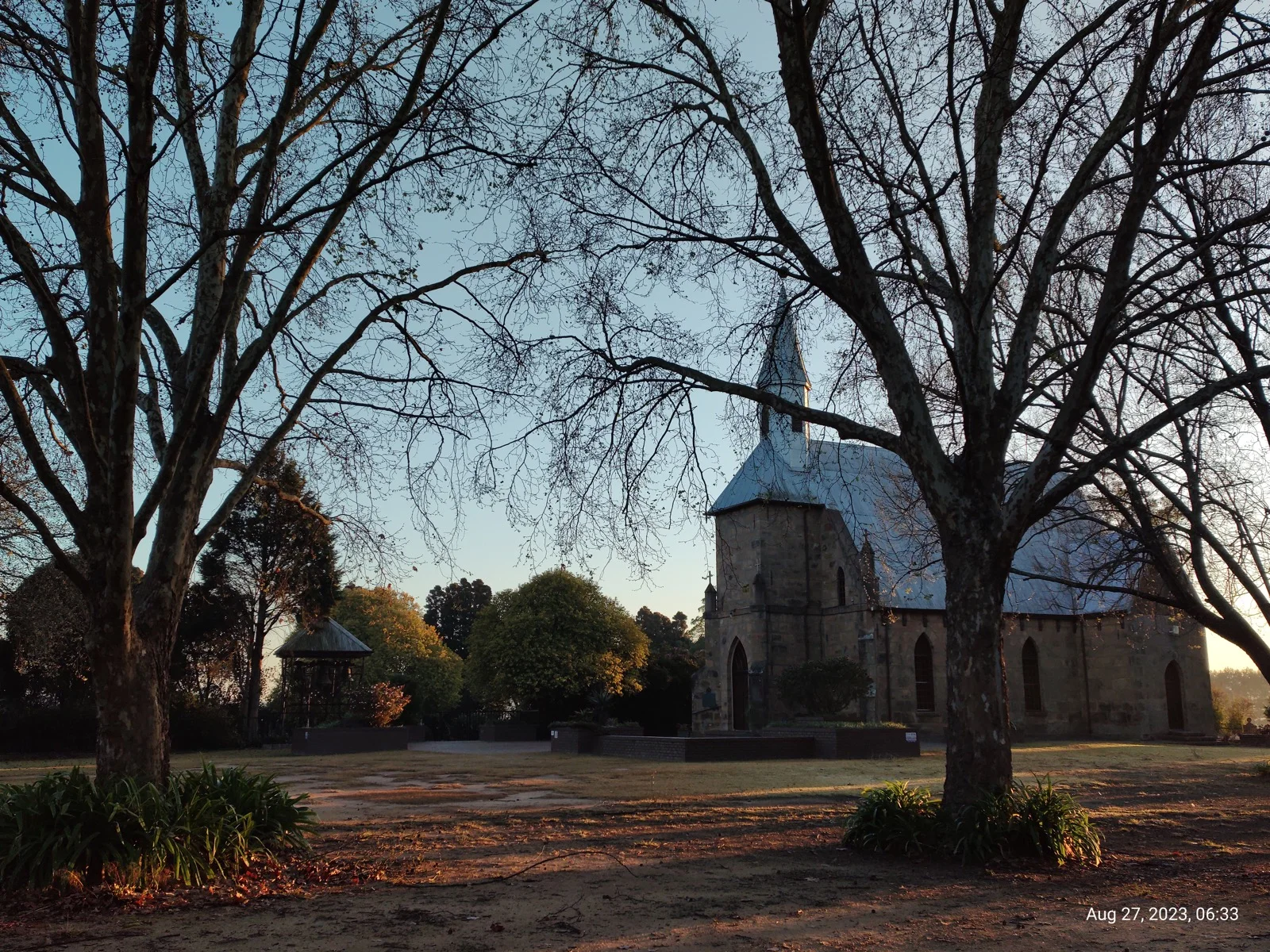 Peter Paul Church framed by mature trees